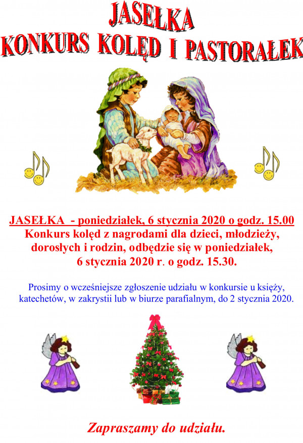 JASEŁKA,  KONKURS  KOLĘD  I  PASTORAŁEK