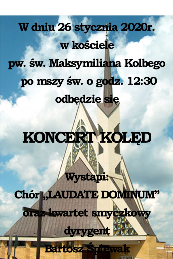 KONCERT  KOLĘD  CHÓRU  LAUDATE  DOMINUM