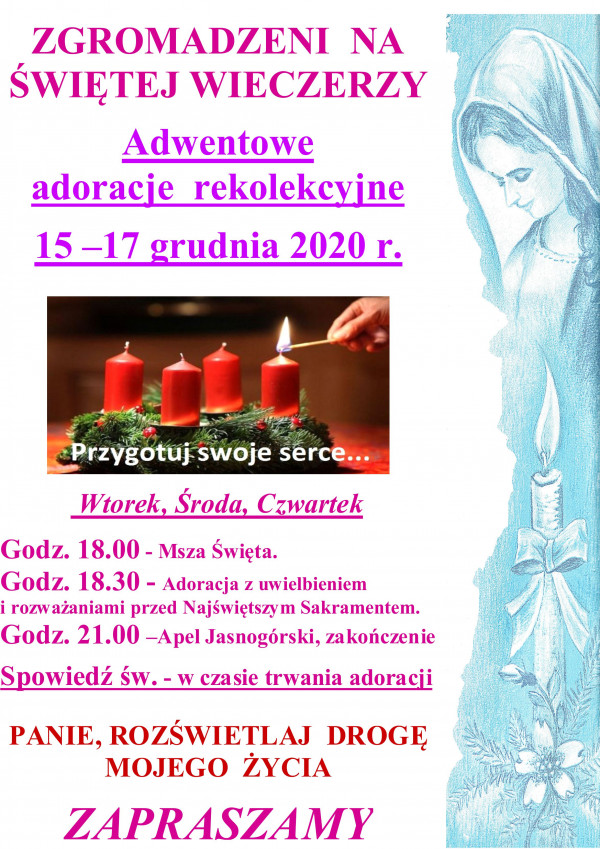 ADWENTOWE  ADORACJE