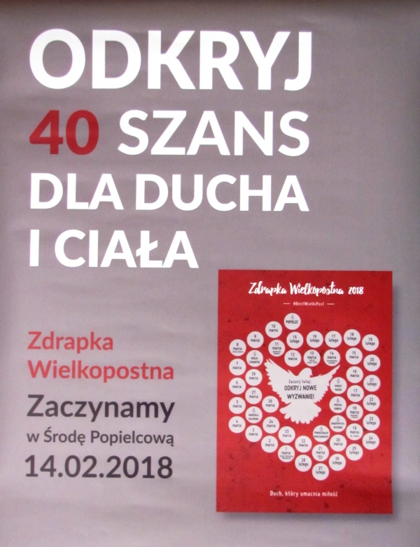 ZDRAPKA  WIELKOPOSTNA  2018.  DUCH,  KTÓRY  UMACNIA  MIŁOŚĆ